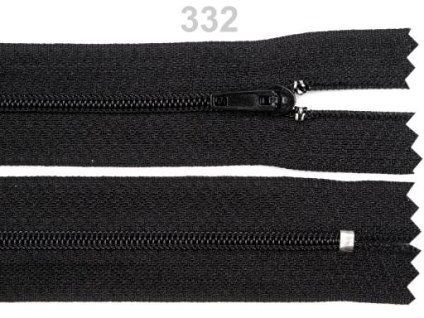 Reißverschluss Spirale Breite 3 mm Länge 20 cm pinlock  Schwarz